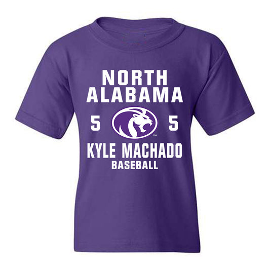 North Alabama - NCAA Baseball : Kyle Machado - Youth T-Shirt Classic Shersey