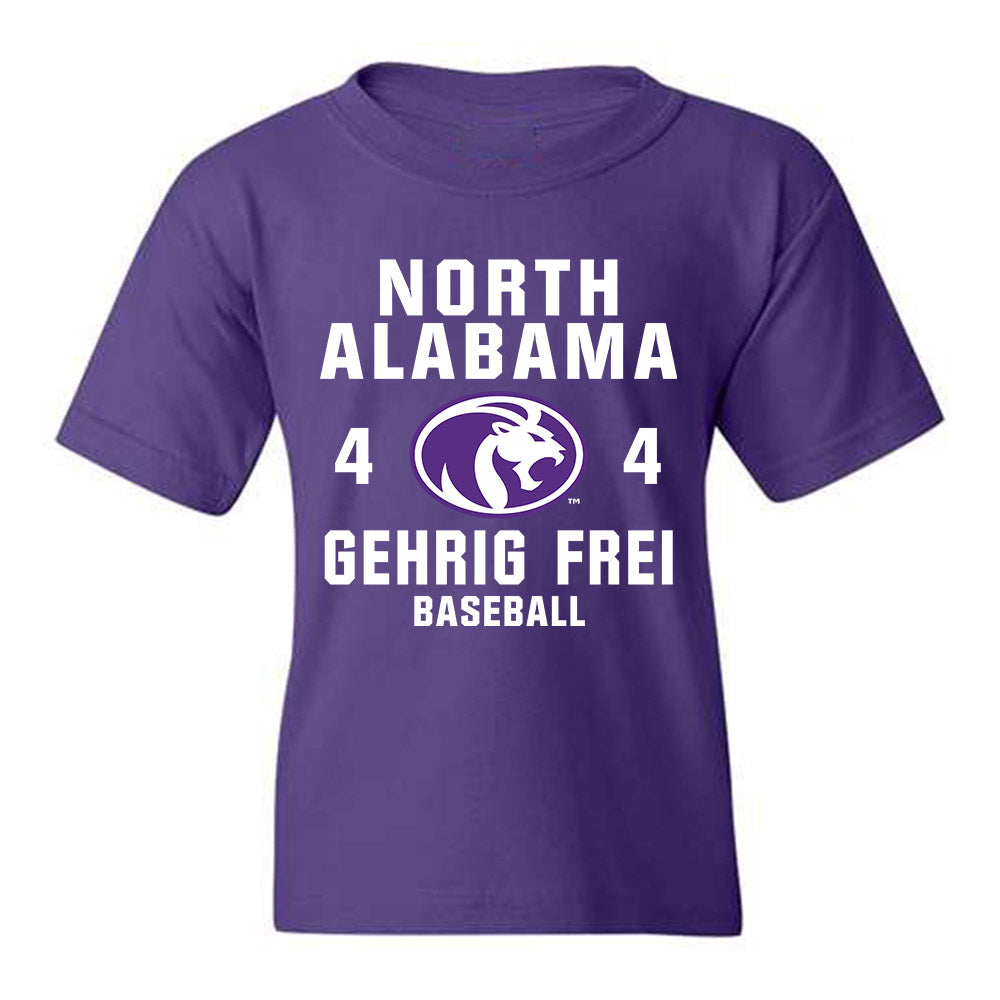 North Alabama - NCAA Baseball : Gehrig Frei - Youth T-Shirt Classic Shersey