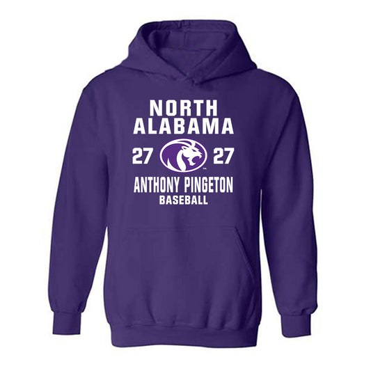 North Alabama - NCAA Baseball : Anthony Pingeton - Hooded Sweatshirt Classic Shersey