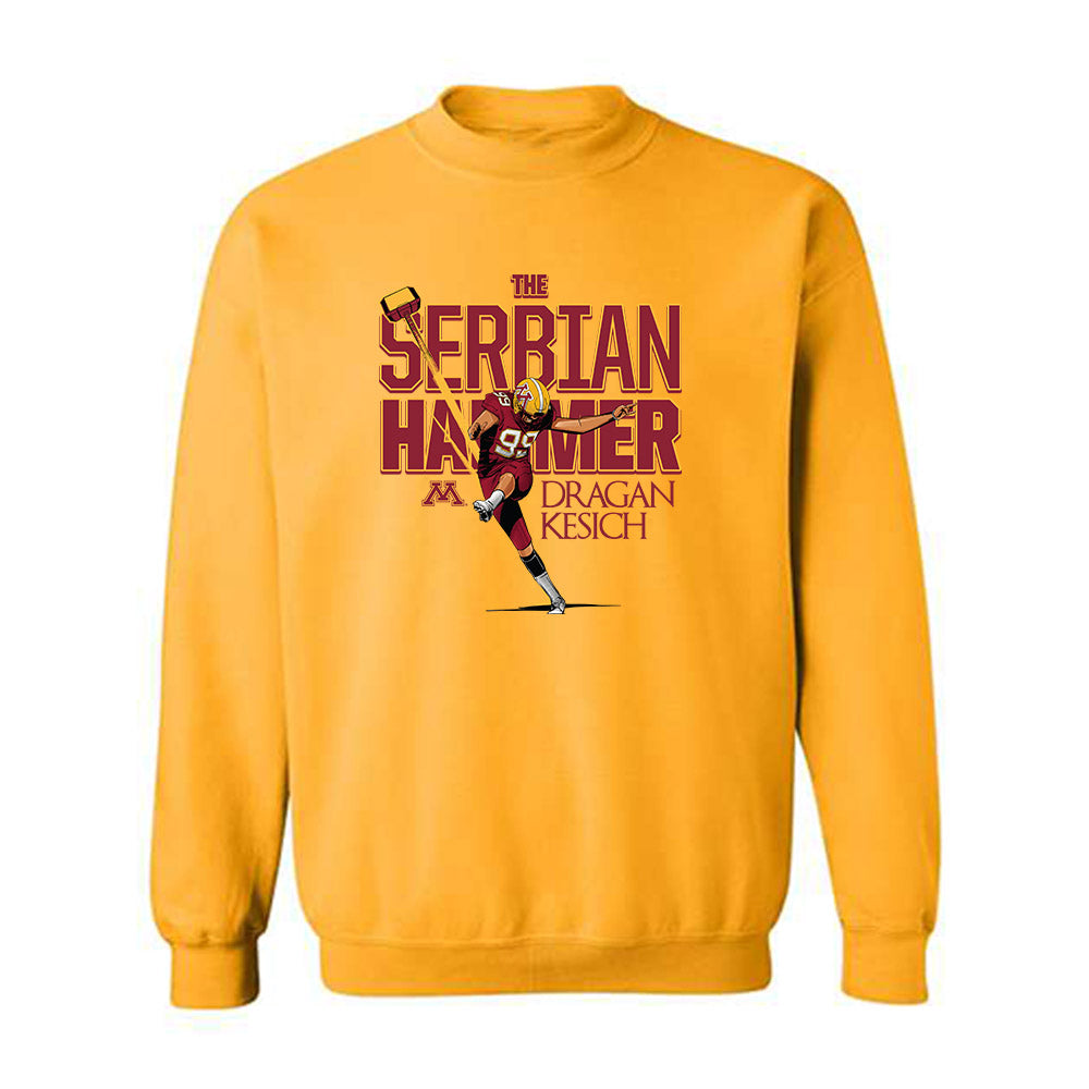 Minnesota - NCAA Football : Dragan Kesich - Caricature Sweatshirt
