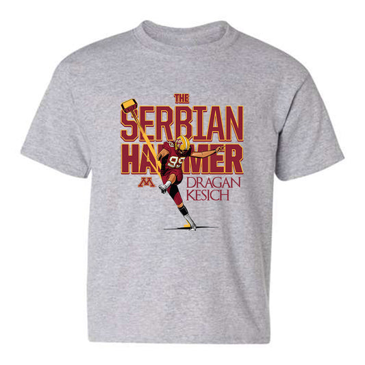 Minnesota - NCAA Football : Dragan Kesich - Caricature Youth T-Shirt
