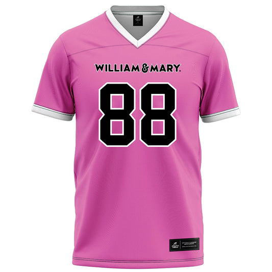 William & Mary - NCAA Football : Owen Copeland - Pink Football Jersey