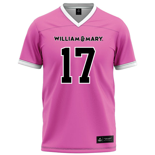William & Mary - NCAA Football : Sascha Garcia - Pink Fashion Jersey