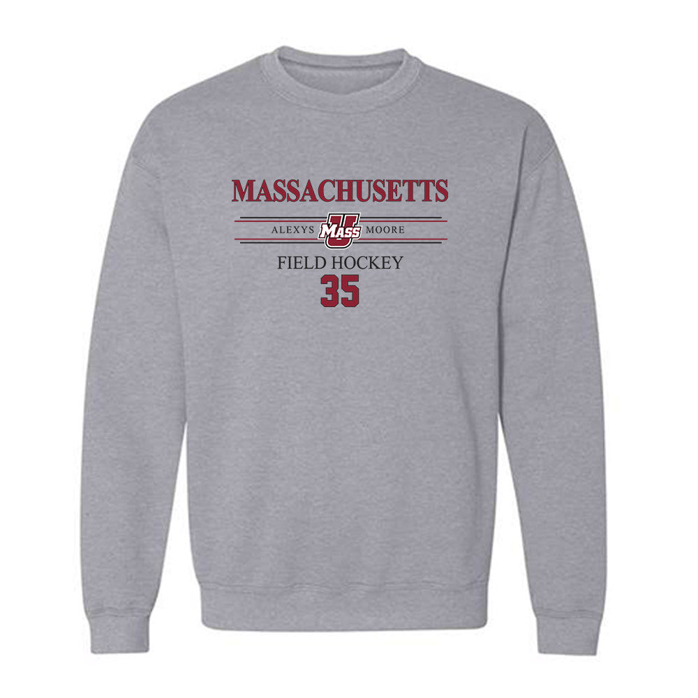 UMass - NCAA Women's Field Hockey : Alexys Moore - Crewneck Sweatshirt Classic Fashion Shersey