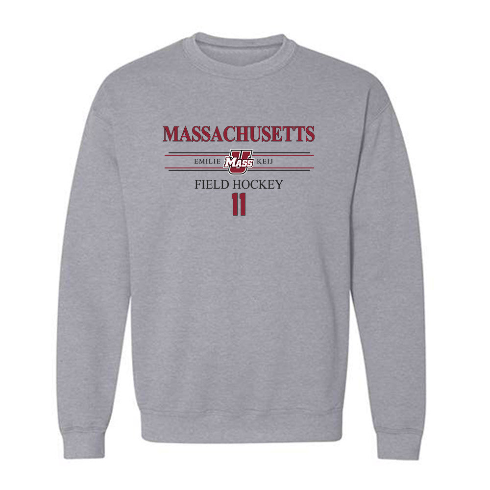 UMass - NCAA Women's Field Hockey : Emilie Keij - Crewneck Sweatshirt Classic Fashion Shersey