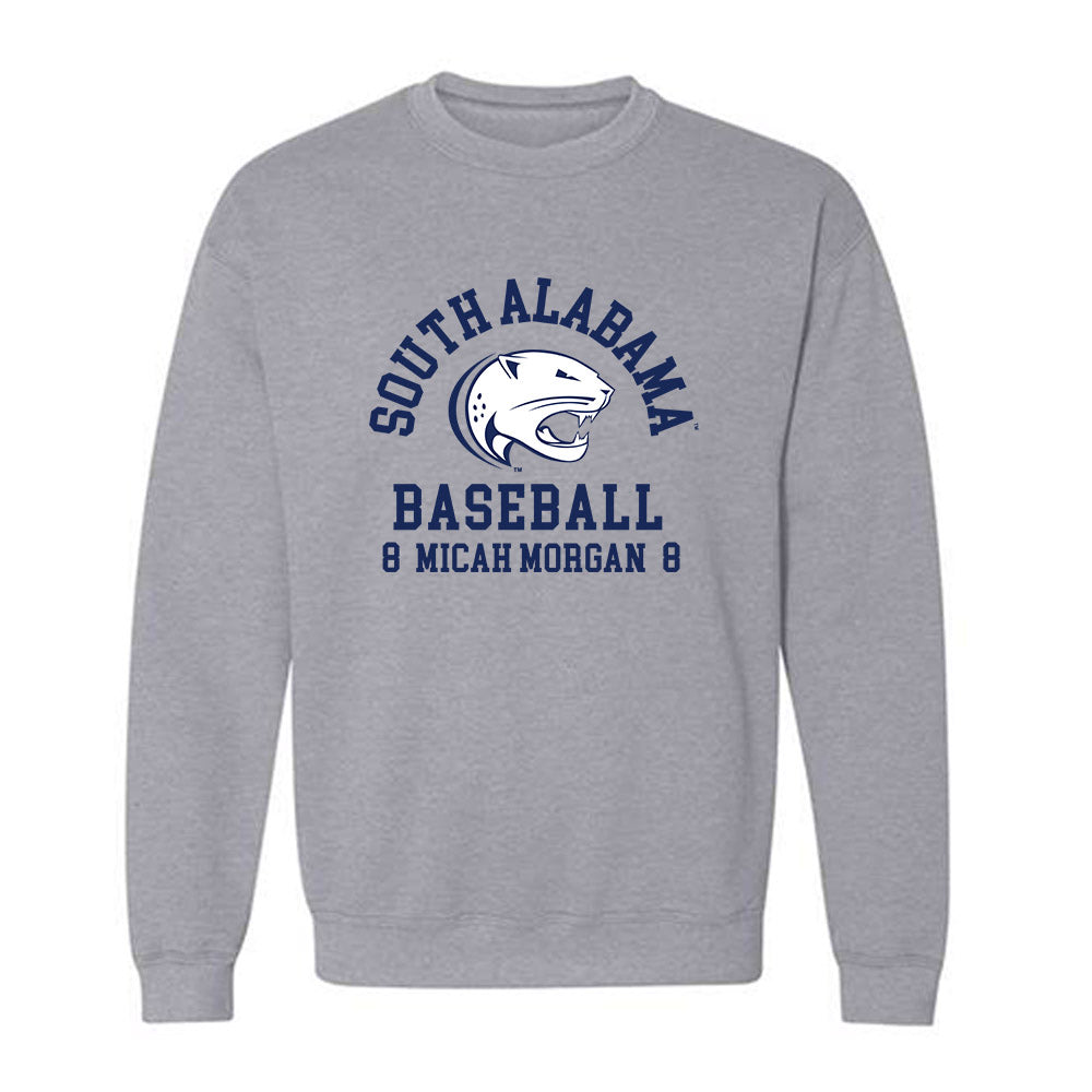South Alabama - NCAA Baseball : Micah Morgan - Crewneck Sweatshirt Classic Fashion Shersey