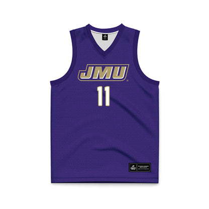JMU - NCAA Women's Basketball : Carole Miller - Basketball Jersey Purple