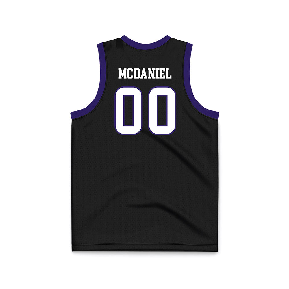 JMU - NCAA Women's Basketball : Peyton McDaniel - Black Basketball Jersey