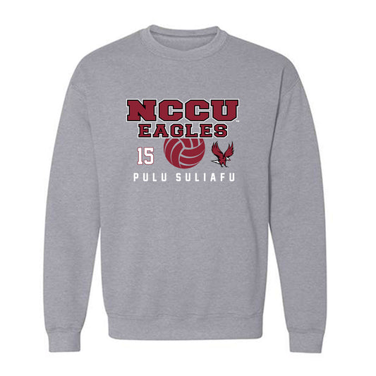 NCCU - NCAA Women's Volleyball : Vanila Pulu-Suliafu - Crewneck Sweatshirt Classic Fashion Shersey