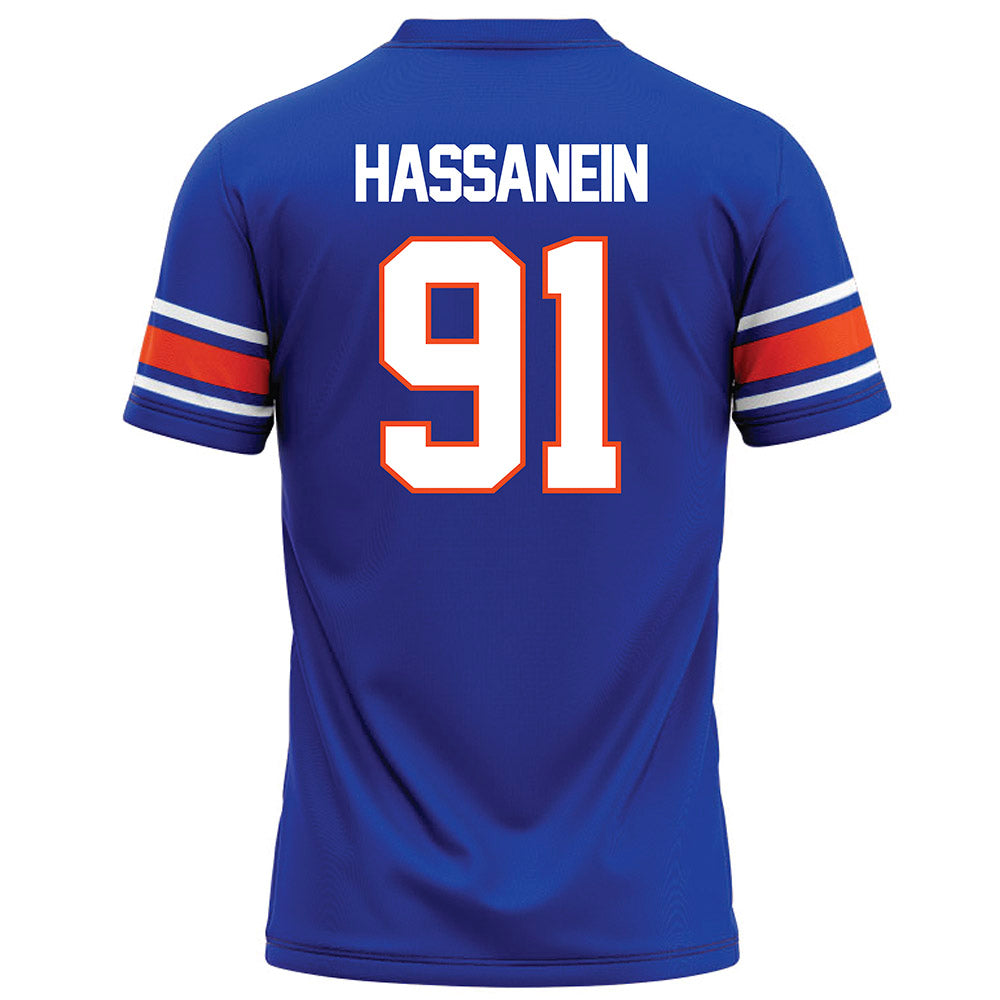 Boise State - NCAA Football : Ahmed Hassanein - Football Jersey Blue