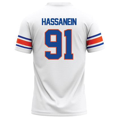 Boise State - NCAA Football : Ahmed Hassanein - Football Jersey White