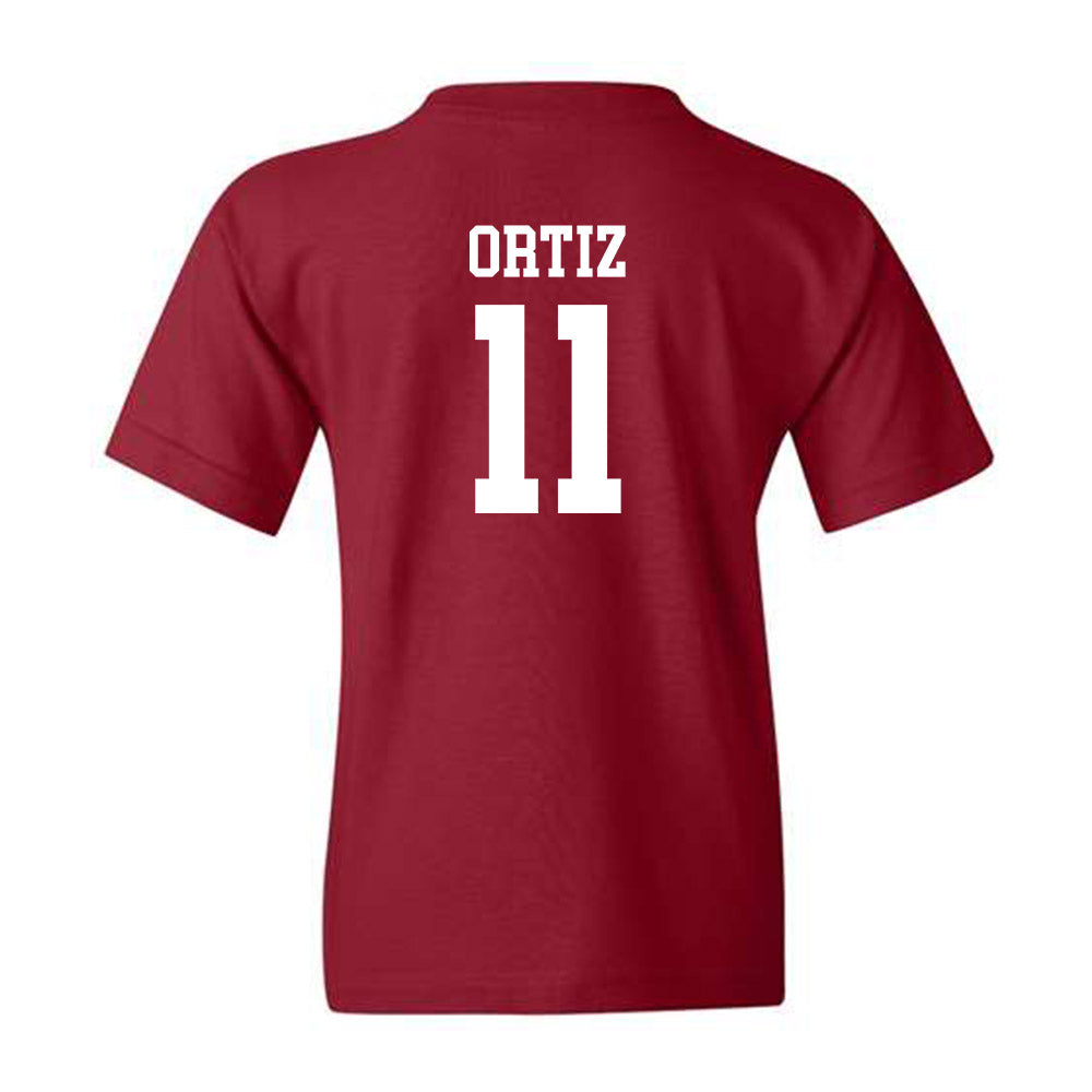 UMass - NCAA Men's Soccer : Andrew Ortiz - Garnet Classic Shersey Youth T-Shirt