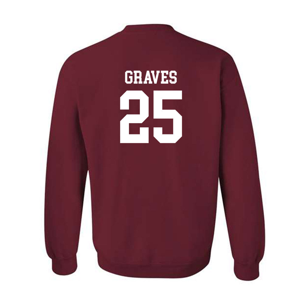 UMass - NCAA Women's Soccer : Macy Graves - Garnet Classic Shersey Sweatshirt