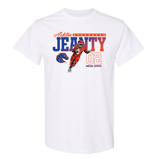 Boise State - NCAA Football : Ashton Jeanty - T-Shirt Individual Caricature