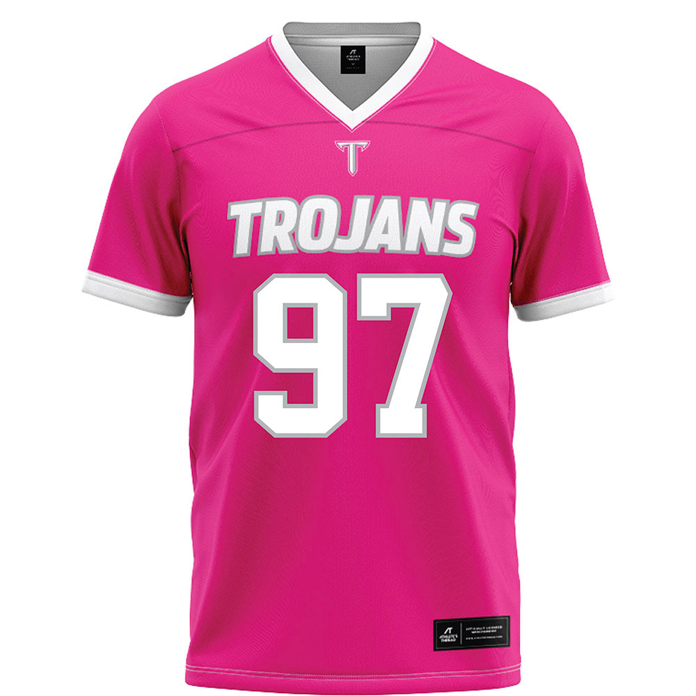 Troy - NCAA Football : Anthony Pierce Jr - Pink Fashion Jersey