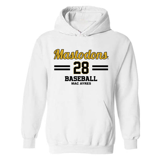 PFW - NCAA Baseball : Mac Ayres - Hooded Sweatshirt Classic Fashion Shersey