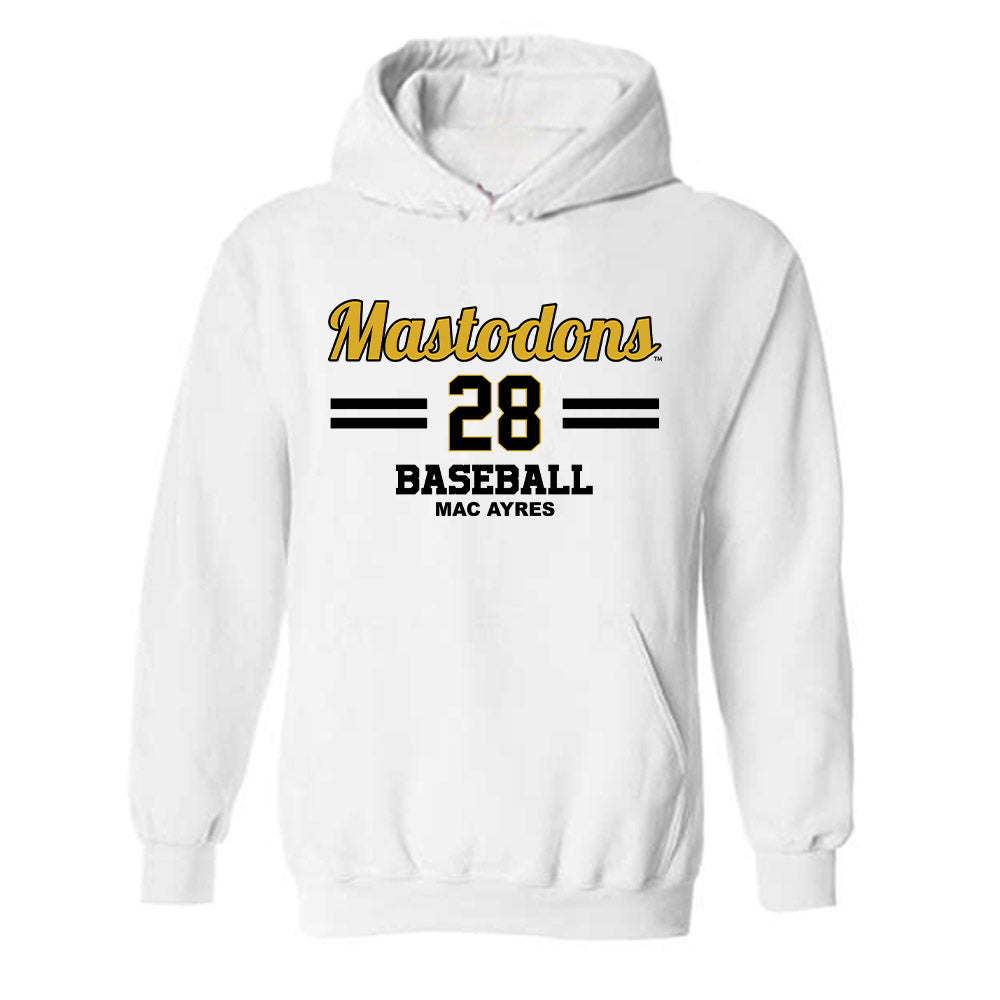 PFW - NCAA Baseball : Mac Ayres - Hooded Sweatshirt Classic Fashion Shersey
