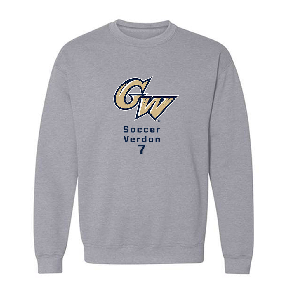 GWU - NCAA Women's Soccer : Addi Verdon - Crewneck Sweatshirt Classic Fashion Shersey