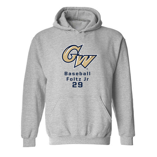 GWU - NCAA Baseball : Michael Foltz Jr - Hooded Sweatshirt Classic Fashion Shersey