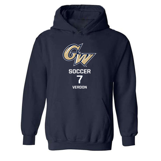GWU - NCAA Women's Soccer : Addi Verdon - Hooded Sweatshirt Classic Fashion Shersey