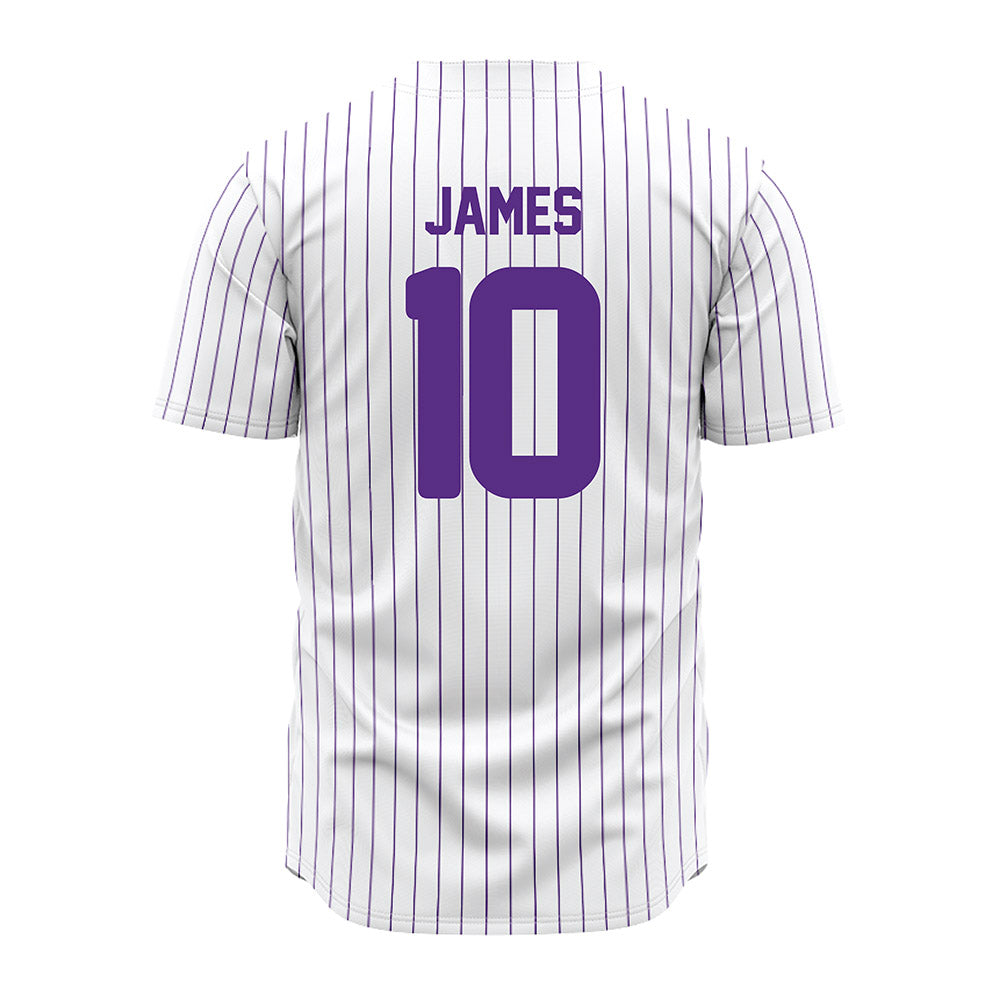 North Alabama - NCAA Baseball : Jacob James - Baseball Jersey