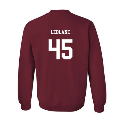 UMass - NCAA Baseball : Maxwell LeBlanc - Crewneck Sweatshirt Classic Fashion Shersey