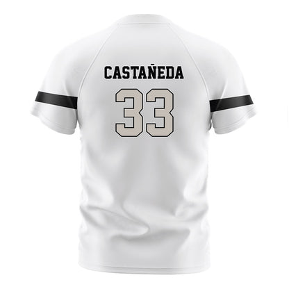 PFW - NCAA Women's Soccer : Sam Castañeda - White Soccer Jersey