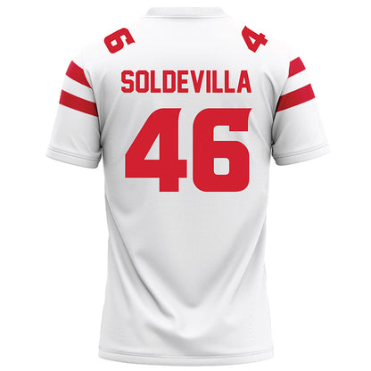 Louisiana - NCAA Football : Emiliano Soldevilla - White Jersey