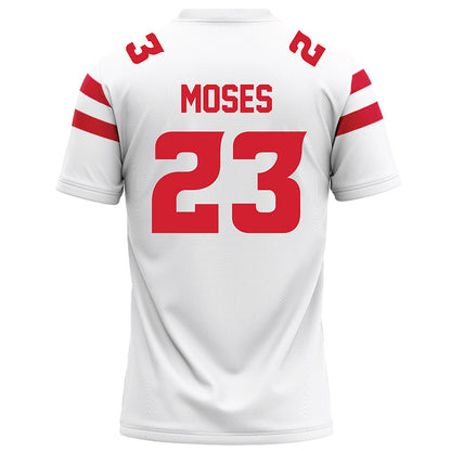 Louisiana - NCAA Football : Jeremiah Moses - White Football Jersey