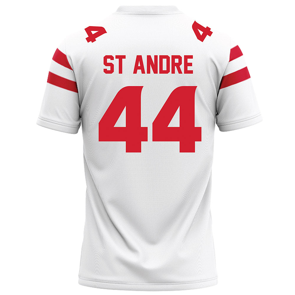 Louisiana - NCAA Football : Jake St Andre - White Football Jersey