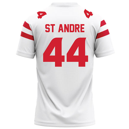 Louisiana - NCAA Football : Jake St Andre - White Football Jersey