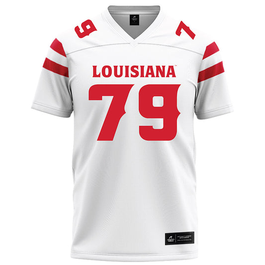 Louisiana - NCAA Football : Mackey Maillho - White Football Jersey
