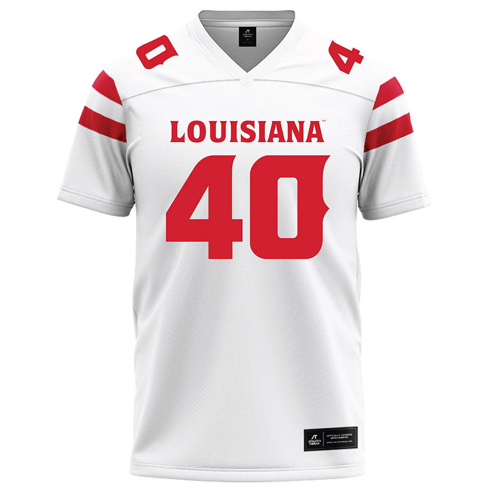 Louisiana - NCAA Football : Logan Klotz - White Football Jersey