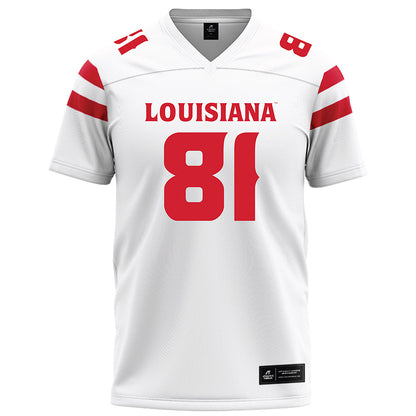 Louisiana - NCAA Football : Jaydon Johnson - White Football Jersey