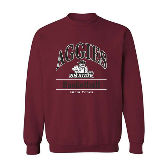 NMSU - NCAA Women's Basketball : Lucia Yenes - Crewneck Sweatshirt Classic Fashion Shersey