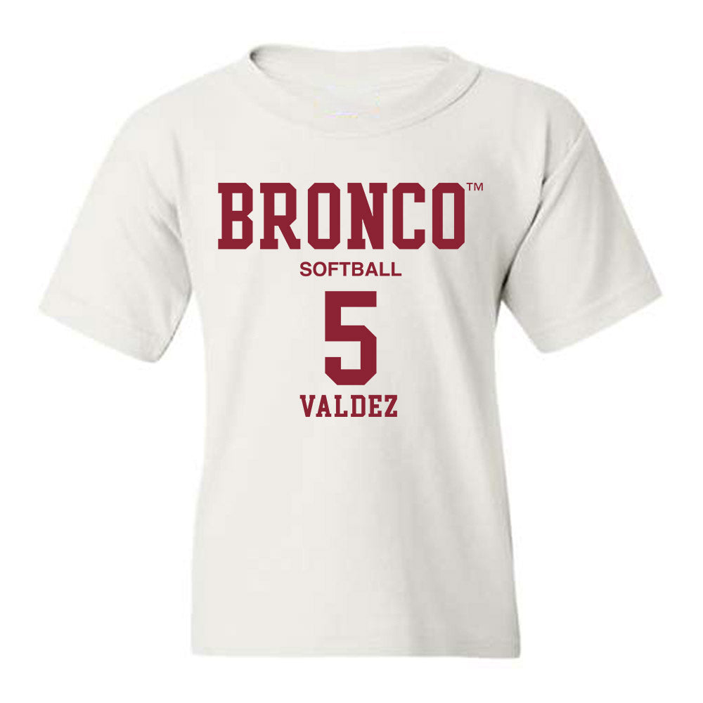 SCU - NCAA Softball : Alaina Valdez - Youth T-Shirt Classic Fashion Shersey