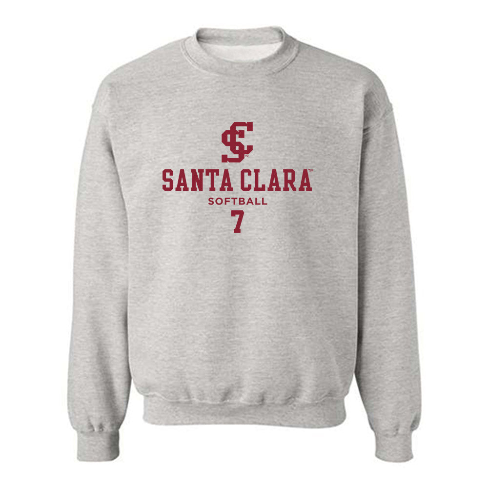 SCU - NCAA Softball : Rebecca Rubio - Crewneck Sweatshirt Classic Fashion Shersey