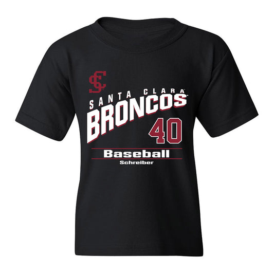 SCU - NCAA Baseball : Sebastian Schreiber - Youth T-Shirt Classic Fashion Shersey