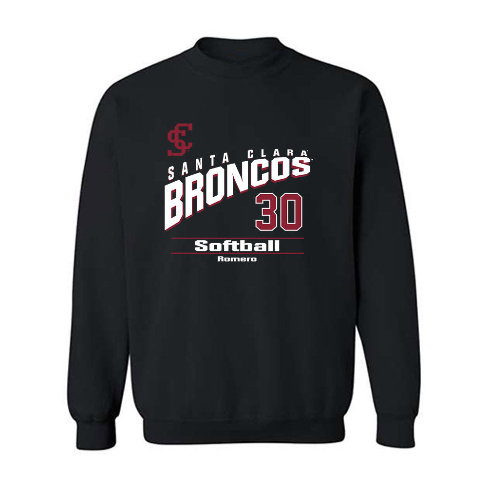 SCU - NCAA Softball : Ella Romero - Crewneck Sweatshirt Classic Fashion Shersey