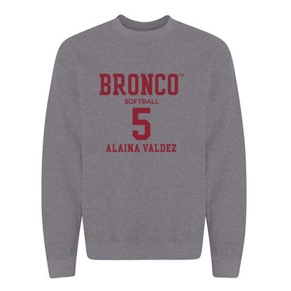 SCU - NCAA Softball : Alaina Valdez - Crewneck Sweatshirt Classic Fashion Shersey