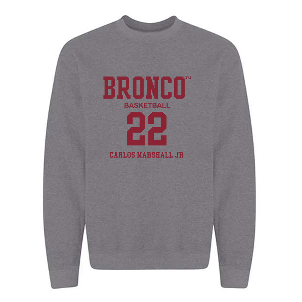 SCU - NCAA Men's Basketball : Carlos Marshall Jr - Crewneck Sweatshirt Classic Fashion Shersey