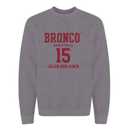 SCU - NCAA Men's Basketball : Jalen Benjamin - Crewneck Sweatshirt Classic Fashion Shersey