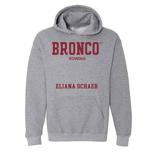 SCU - NCAA Women's Rowing : Eliana Schaer - Hooded Sweatshirt Classic Fashion Shersey