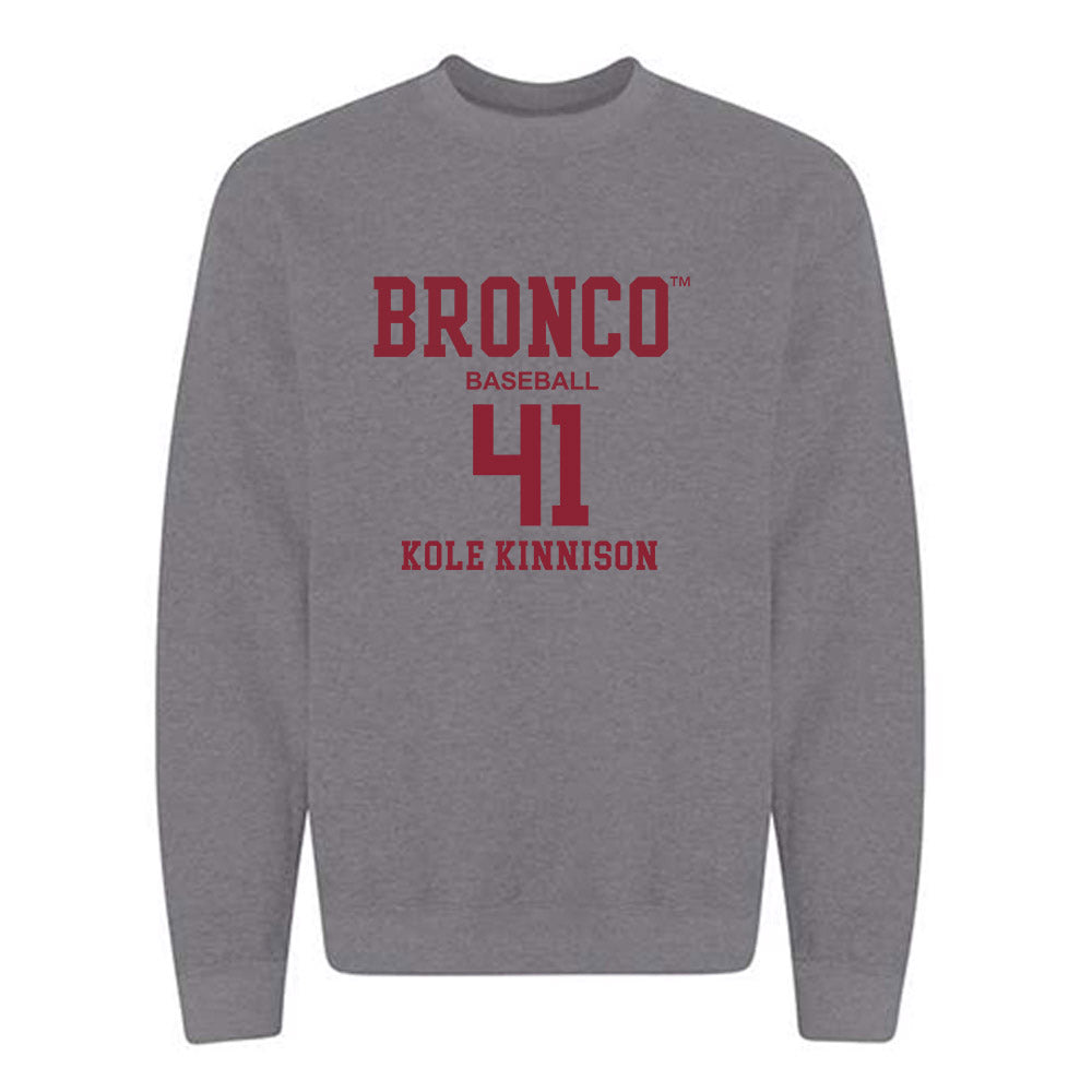 SCU - NCAA Baseball : Kole Kinnison - Crewneck Sweatshirt Classic Fashion Shersey