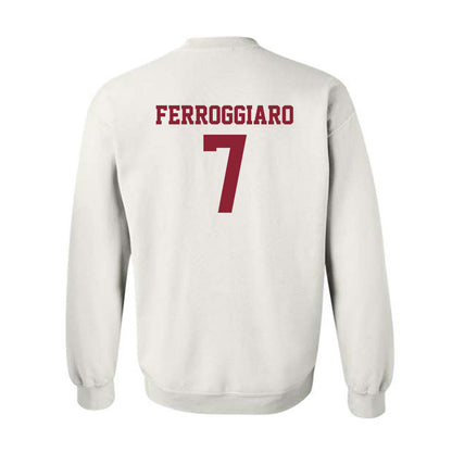 SCU - NCAA Baseball : Thomas Ferroggiaro - Crewneck Sweatshirt Classic Shersey