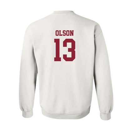 SCU - NCAA Baseball : Niko Olson - Crewneck Sweatshirt Classic Shersey