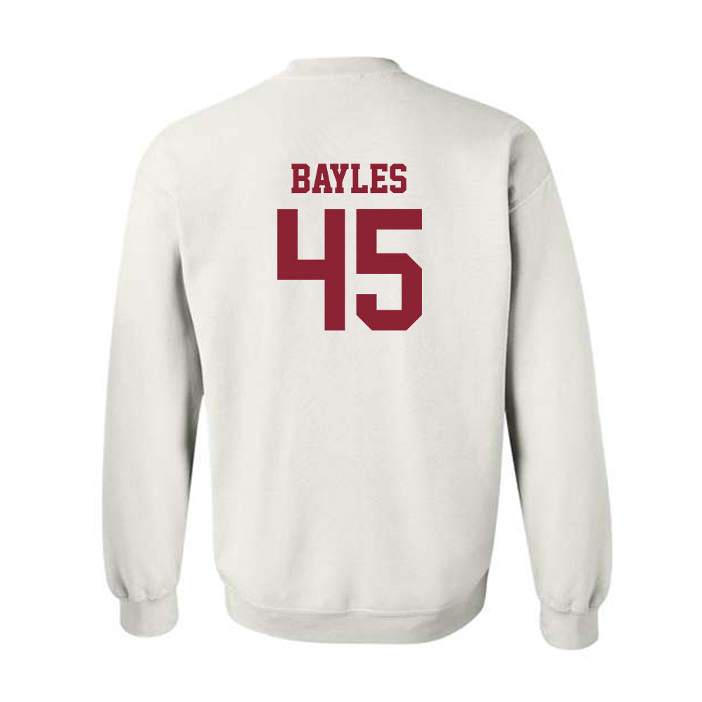 SCU - NCAA Baseball : Max Bayles - Crewneck Sweatshirt Classic Shersey