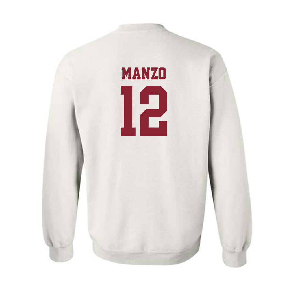 SCU - NCAA Baseball : Efrain Manzo - Crewneck Sweatshirt Classic Shersey