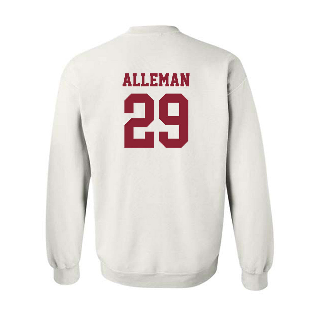 SCU - NCAA Baseball : Tyler Alleman - Crewneck Sweatshirt Classic Shersey