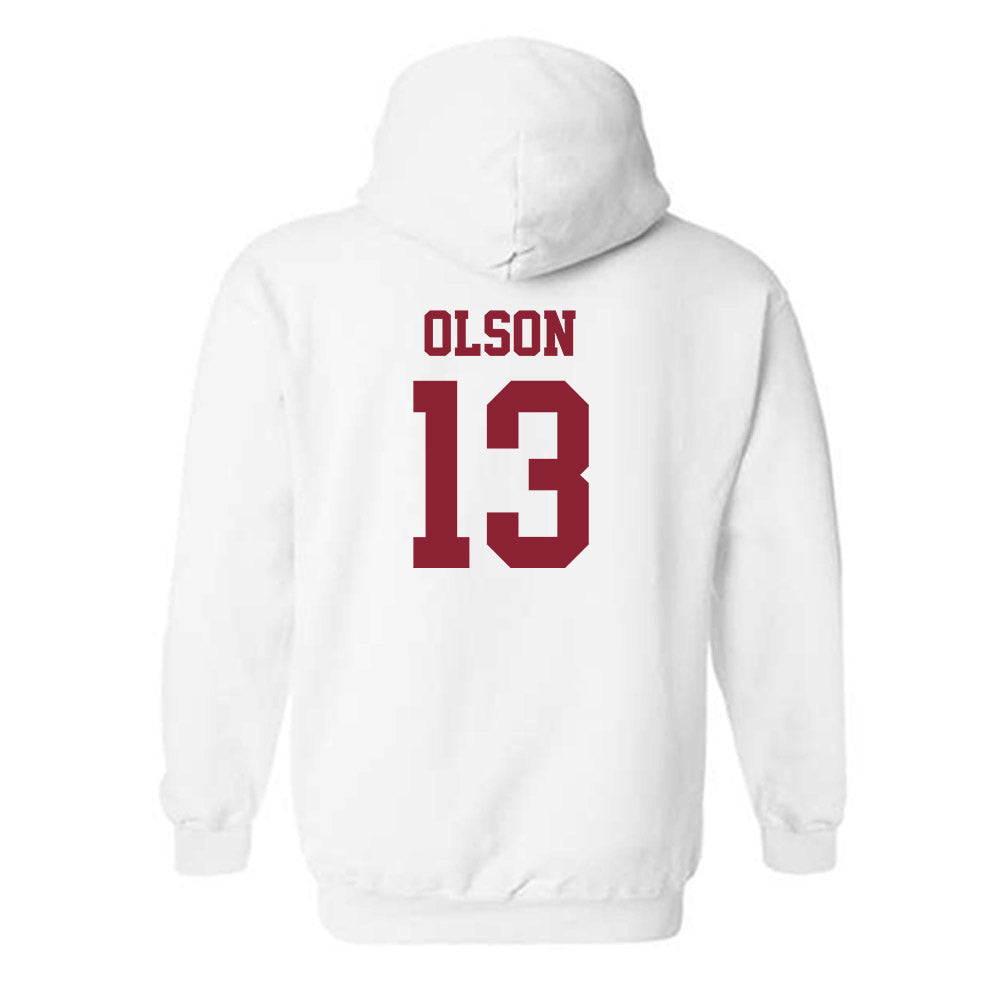 SCU - NCAA Baseball : Niko Olson - Hooded Sweatshirt Classic Shersey